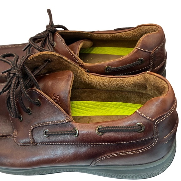 FLORSHEIM Great Lakes Moc Toe Oxford Loafers Brown Leather Men's Size 13 wide - Picture 6 of 13